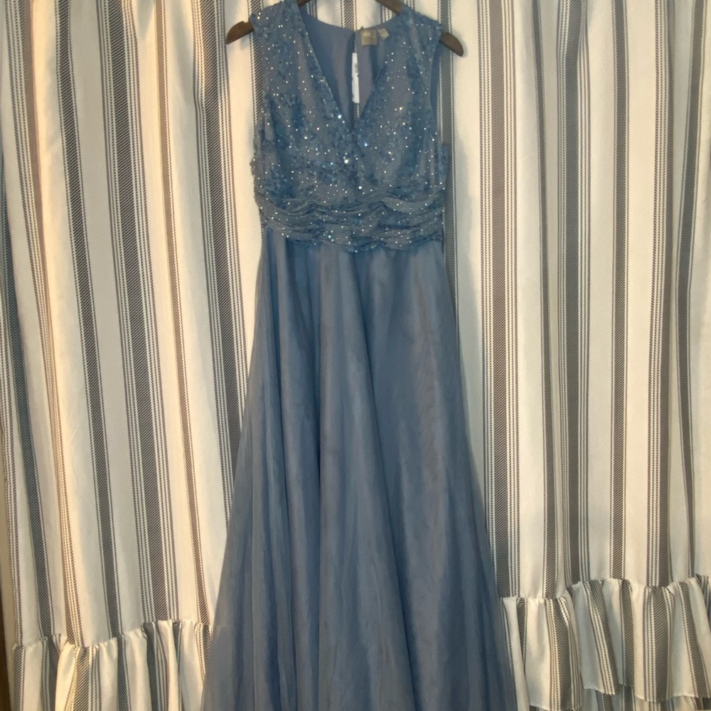 Dusty blue ASOS bridesmaid dress size 10